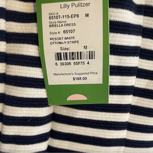 Lilly Pulitzer Resort Ottoman Stripe Dress NWT, Medium - Picture 2 of 5
